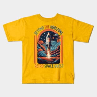 The "Beyond the horizons Retro space ", Design Kids T-Shirt